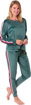 Dames Huispak - Comfortabele Loungewear - Superzachte Fleecestof - Groen - Maat S