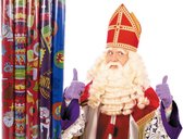 Sinterklaas : 5 rouleaux de papier cadeau Sinterklaas - 70x300 cm