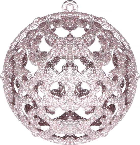 Boules de Boules de Noël Springos | Décorations de Noël | Incassable | 100 pièces | Nuances roses