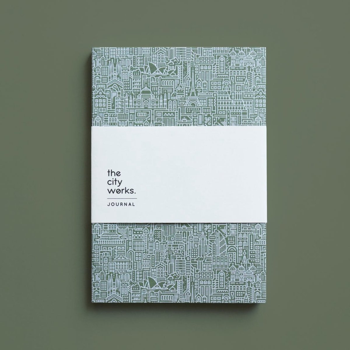 The City Works - Journal - notebook - A5 formaat - Groen