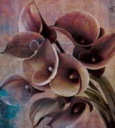 Fotobehang - Flower Abstract II 225x250cm - Vliesbehang
