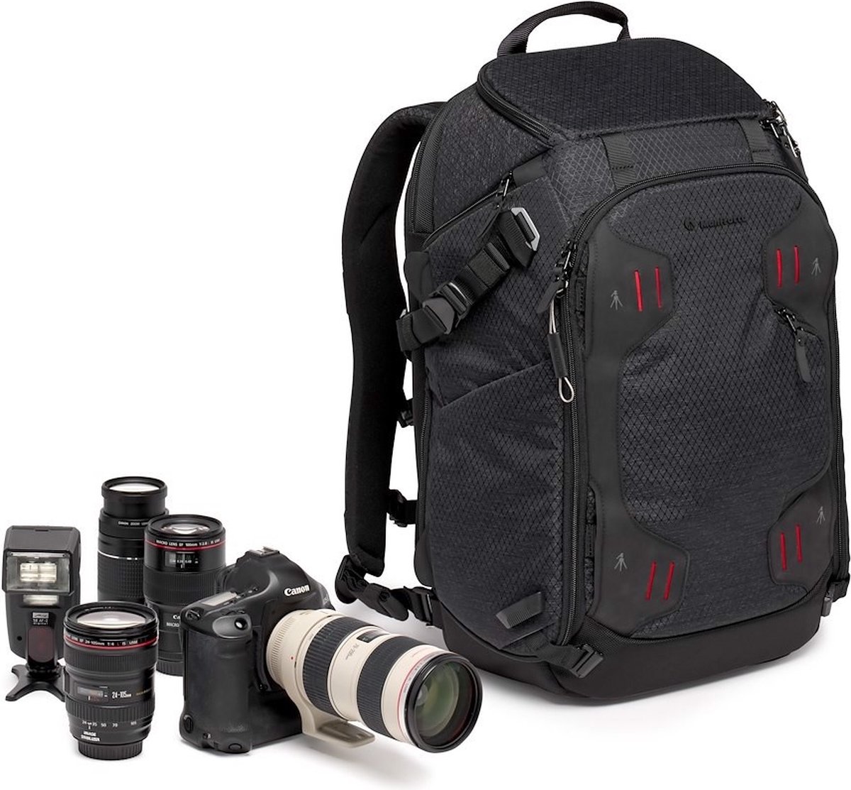 Manfrotto MB PL2-BP-ML-M cameratassen en rugzakken Rugzak Zwart