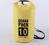 Nixnix Waterdichte Tas - Dry bag - 10L - Geel - Ocean Pack - Dry Sack - Survival Outdoor Rugzak - Drybags - Boottas - Zeiltas