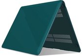 Laptophoes - Geschikt voor MacBook Air 13 inch Hoes - Case voor Air 2018-2021 (M1, A1932 t/m A2337) - Diep Groen