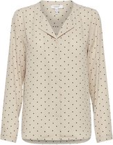 b.young BYHIALICE AOP SHIRT - Cement Mix Beige