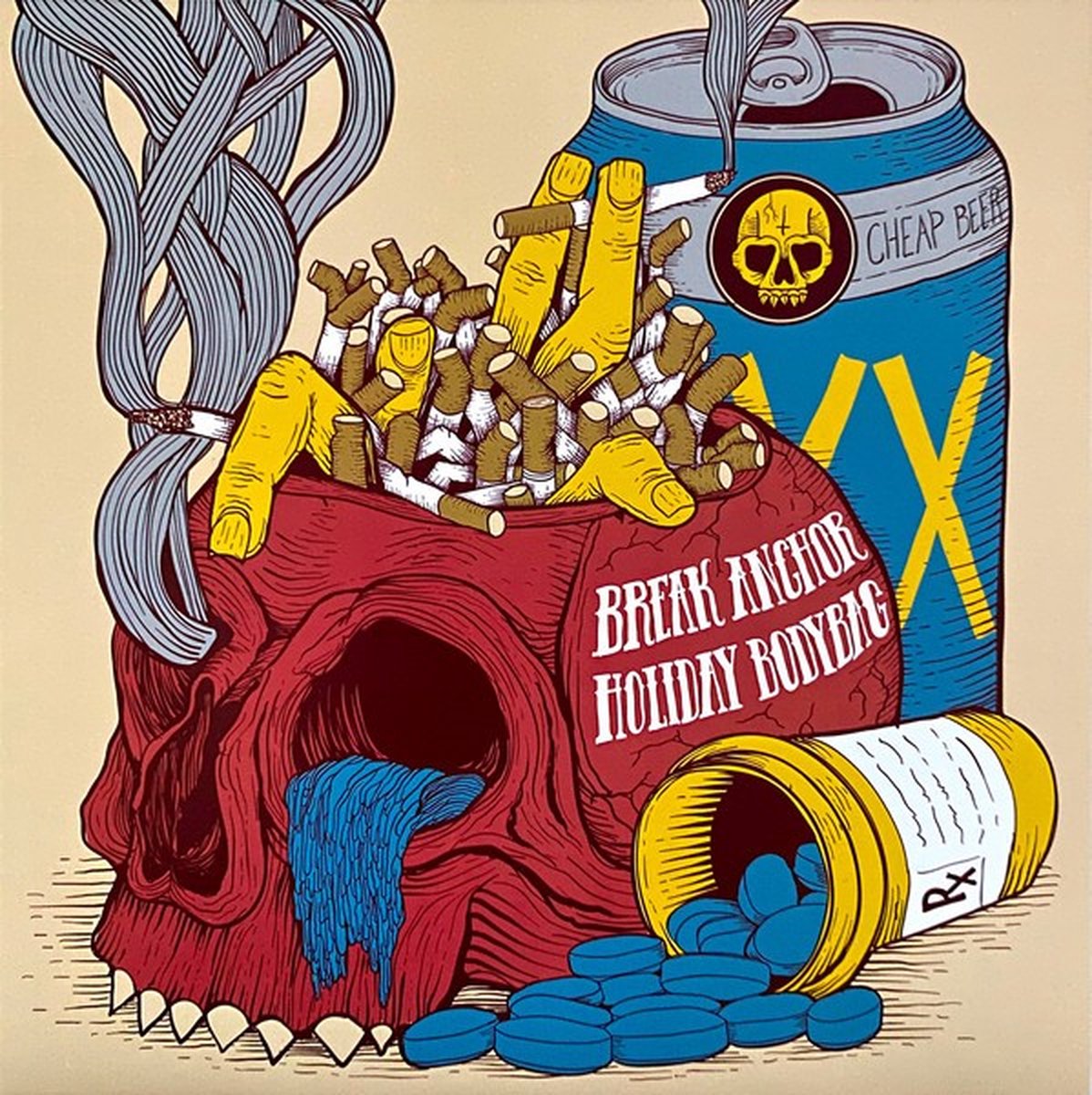 Break Anchor & Holiday Bodybag - Ashtray Monument (7" Single) (Limited Edition)