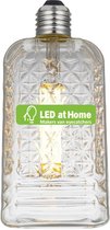 LEDatHOME - LED Moire Clear Crystal Line 6W E27 2700K Dimbare lamp