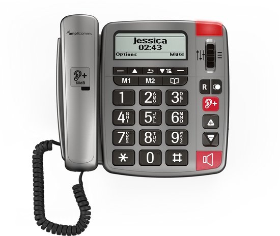 Amplicomms - Powertel 196 Full Duplex draadtelefoon