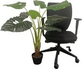 Grote Kunstplant XL 90cm - Kunstplanten - Calathea - Realistische Kunstplant - Nepplant - Kantoorplant