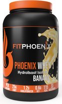 FitPhoenix - Phoenix Whey - Whey Hydrolisate - Isolate - Proteïne Poeder - 1KG - Banaan