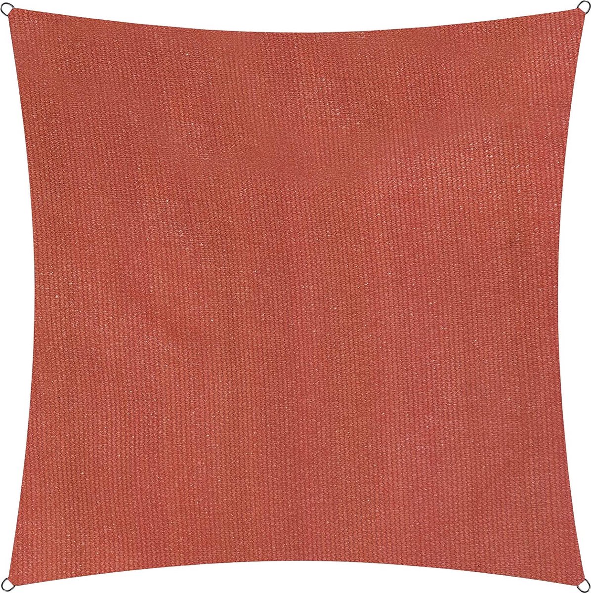 Vierkante luifel van Lumaland incl. spankoorden|polyester met dubbele pu-laag | Vierkant 3 x 3 x 3 meter | 160 g/m²