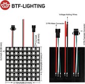 BTF-LIGHTING® - Individueel Adresseerbare  Led Panel Screen 8X8 - WS2812B ECO LED Strip - DC5V - IP30 non-waterproof - 64 LEDs