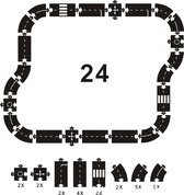 Racebaan - Flexibele Autobaan - 24 Delig