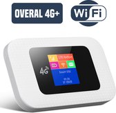 MINQY® Krachtige Draadloze MIFI Router Voor 10 Apparaten – Werkt met Simkaart Tot 12u lang  - Wifi Router – 4G