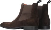 Santoni InstapSchoen Bruin Bruin - Maat 44 - Mannen - Never out of stock Collectie - Suède