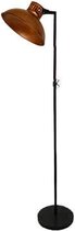 Vloerlamp  - unieke verlichting  - koper - industrieel - trendy  -  H110cm