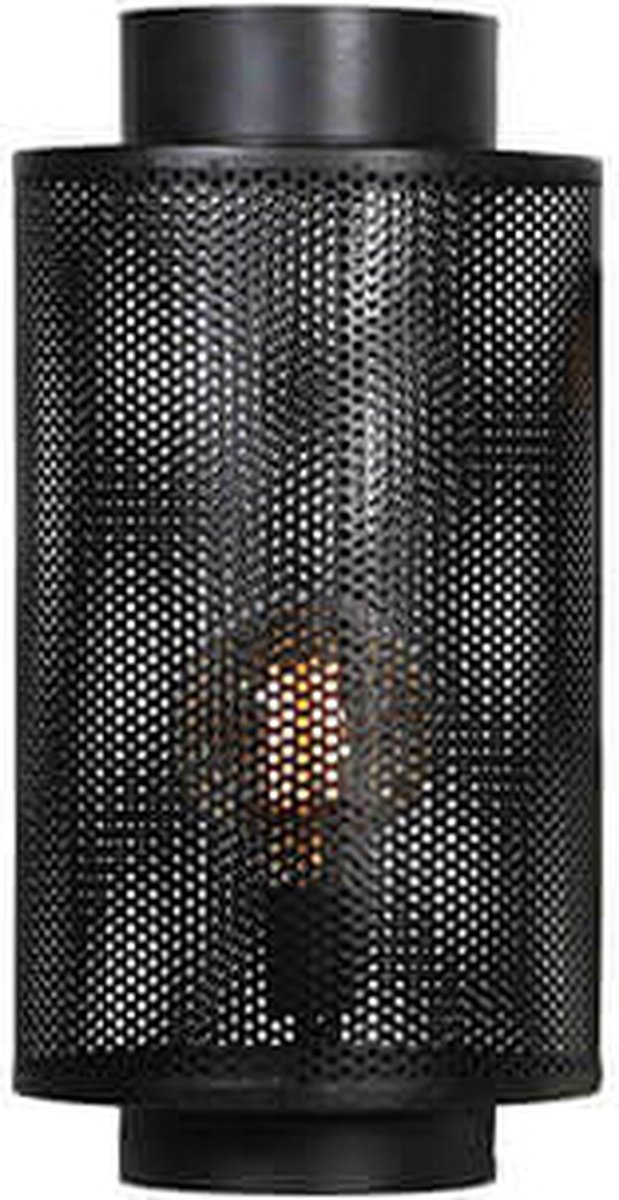 Tafellamp - lantaarn model - zwart - trendy - H55cm
