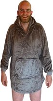 THUISTRUI - Warme snuggie trui - fleece deken - grijs