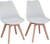 eetkamerstoelen-2PCS-Keukenstoel met gewatteerde zitting-Woonkamerstoelen