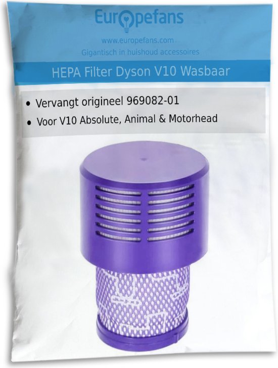 Filtre HEPA pour moteur d'aspirateur Dyson V10 ✓ Lavable ✓ Prix / Qualité |  bol.com