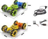 AMK trading - mini RC stunt car - afstand bestuurbare auto - 360 graden rotatie - 2.4 gHz - Twist car - Groen