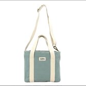 Handbag Louise - Schoudertas -  Mint -  GOTS Katoen - Fairtrade