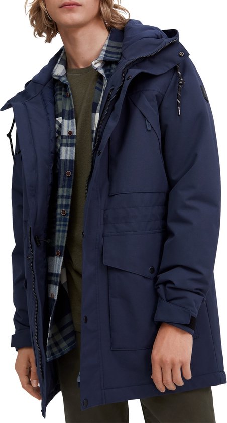 O'Neill Jas Men Journey Parka Ink Blue - A Sportjas S - Ink Blue - A 50% Recycled Polyester, 50% Polyester