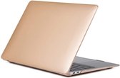Laptophoes - Geschikt voor MacBook Air 13 inch Hoes - Case Voor Air 13.3 inch (2018) A1932 - Goud