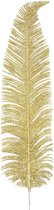 Kerst Glitter Varen Kunst Tak - Kleur Goud - Varenblad - 58cm lang