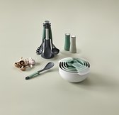Joseph Joseph - Elevate - Carousel - Editions Sage - Ustensiles de cuisine avec support - Set de 6 pièces - Vert / Grijs