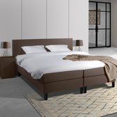 Anno 1588 Comforta Boxspringset - Pocketvering - Notenbruin - 160x210 - Inclusief dekbed + 2 kussens