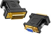 Ugreen DVI (Male) Naar VGA (Female) Adapter - Verloop Kabel Converter - PC Of Mac Naar Monitor Switch Extender - VGA & HDMI & DVI Monitor Kabel / Adapter / Schakelaar / Mini Displa