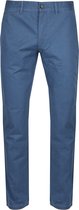 Suitable - Chino Sartre Blauw - Slim-fit - Chino Heren maat 48