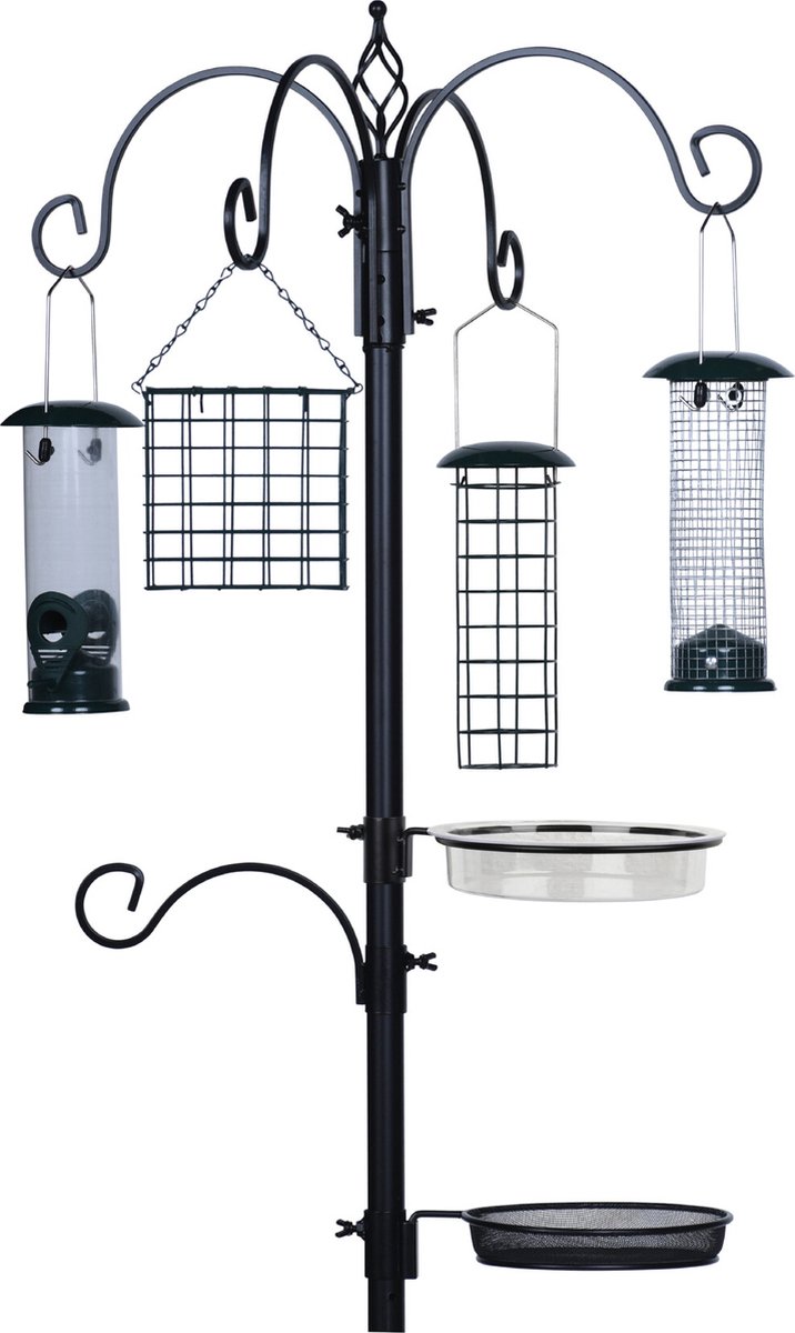 Buzzy Bird - Vogel voederstation 185 cm - Incl. Vogelvoerpakket van Tuin de Bruijn®