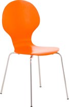 Bezoekersstoel Frederiksberg, Non-PVC, Oranje