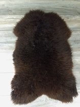 Bruine Schapenvacht LARGE (105cm) - 100% ECHT - Groot Bruin Schapenvel - Vloerkleed