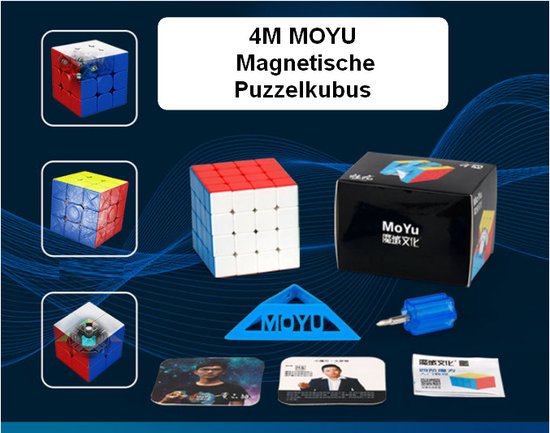 Afbeelding van het spel 4x4 MOYU® Magnetische Puzzelkubus - SpeedCube Zonder Stickers  - Licht en Soepel voor Wedstrijden - Sale!