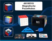 Cube Puzzle magnétique 4x4 MOYU® - SpeedCube sans Autocollants - Léger et lisse pour la compétition - Sinterklaas/ Noël Fin d'année à Sale!