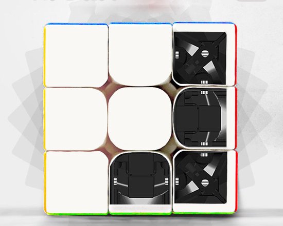 Picasso dobbelstenen, 2,5 cm, magnetische puzzelkubus, 101 delen, zwart