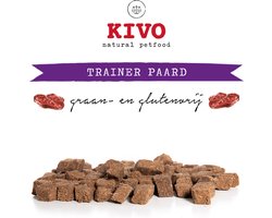 Kivo Petfood Hondensnack Trainer Paard 2 zakken x 200 gram - Graanvrij en Glutenvrij