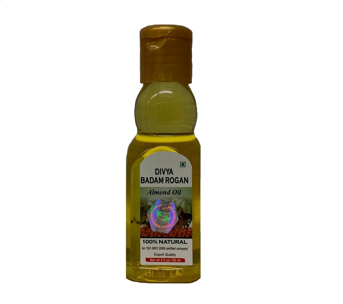 Amandelolie - Vitamine E - 60 ml - Divya Amandelolie - 100% Puur & Natuurlijk - Onbewerkte Amandelolie - Voor Haar, Huid & Lichaam - 60 ML