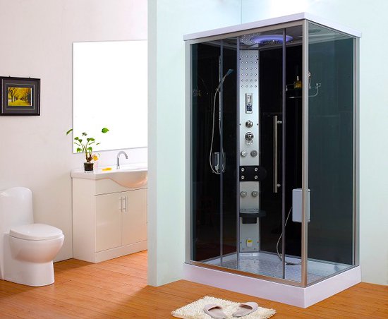 Haviklux Stoomcabine met waterjets - Rechthoekig - 130x95x230 cm