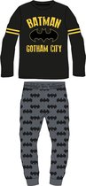 Batman pyjama - maat 140 - Bat-Man pyjamaset - zwart shirt met grijze broek