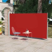 vidaXL Uittrekbaar wind-/zonnescherm 160x300 cm rood