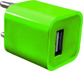 Universeel - USB adapter - USB stekker - USB lader - Blokje - Groen