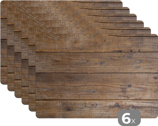 Set de table - Planches de bois avec une structure spéciale - Planches cm - 6 pièces
