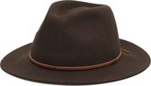 Brixton Wesley Fedora Hoed - Brown