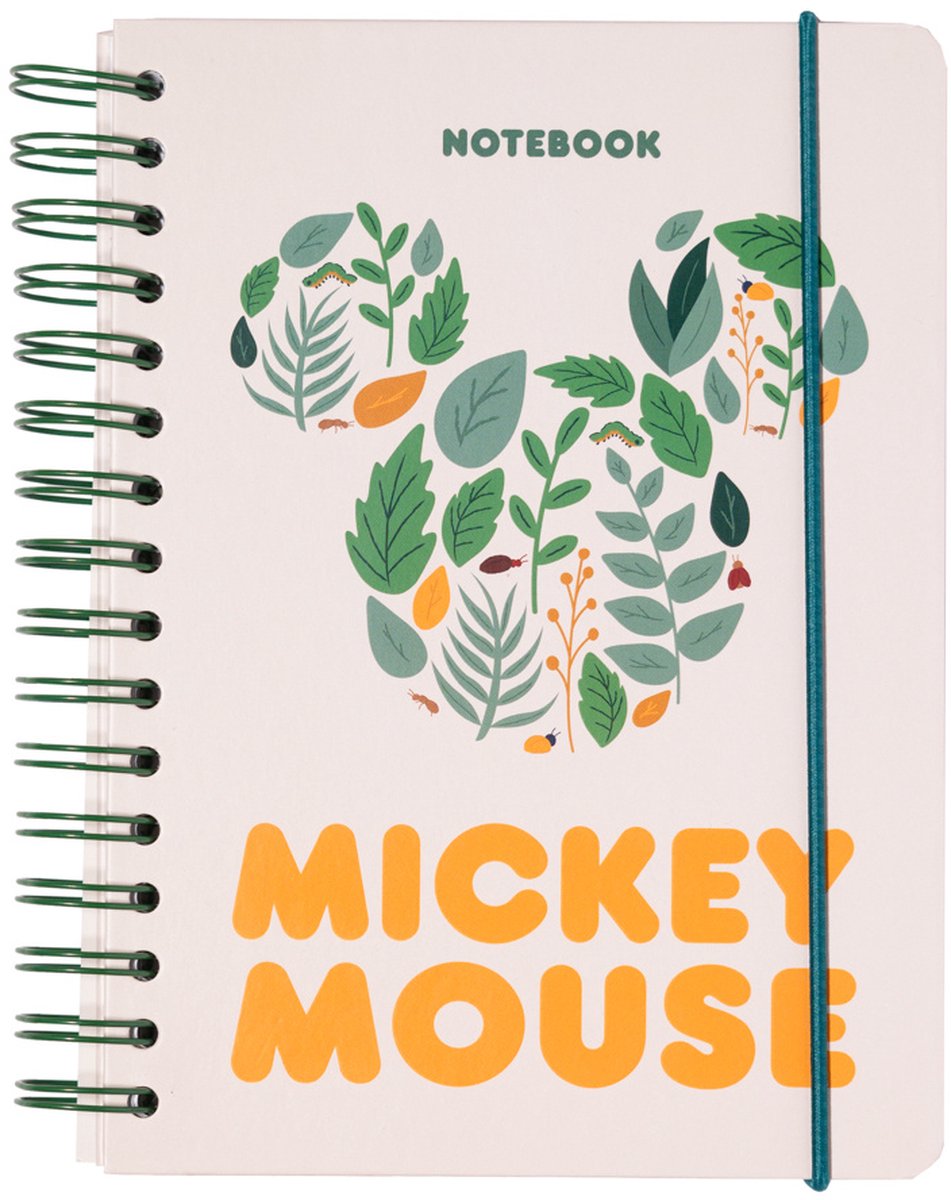 Disney Notitieboek Micky Mouse Hardcover A5 14,8 X 21 Cm Wit