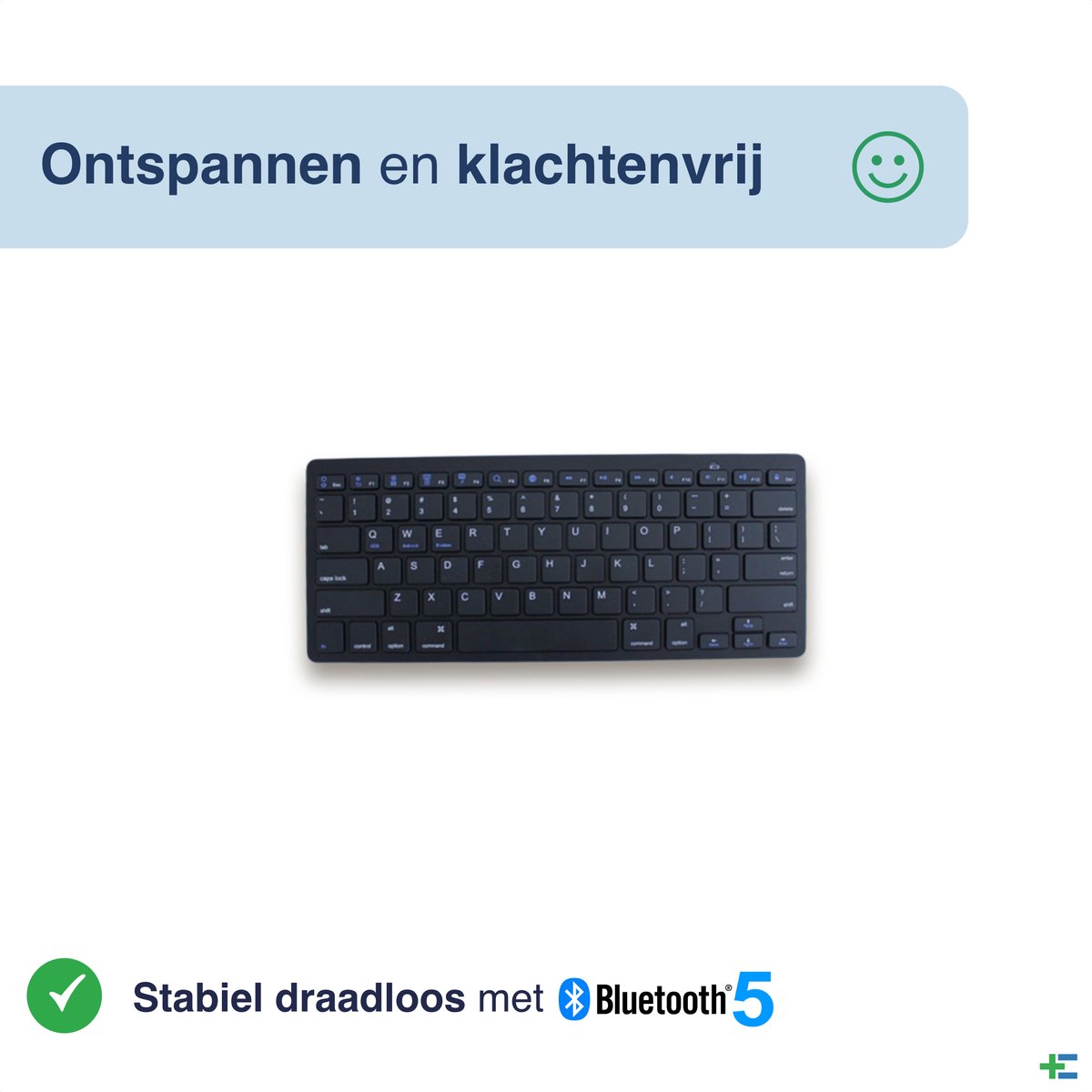 Clavier ergonomique sans fil KB3 - Noir