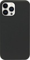 ADEL Siliconen Back Cover Softcase Hoesje Geschikt voor iPhone 13 Pro Max - Zwart